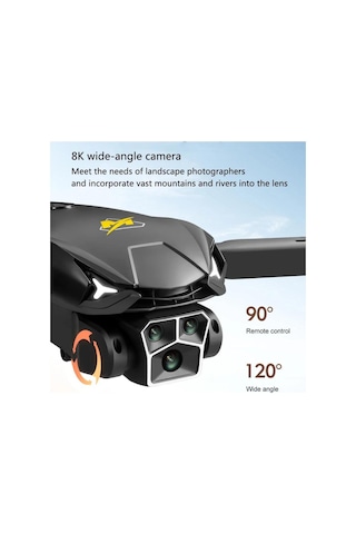 Çift Kamera Ve Bataryalı Drone Uzaktan Kumandalı App Destekli Quadcopter Tek Tuş İle İniş Kalkış