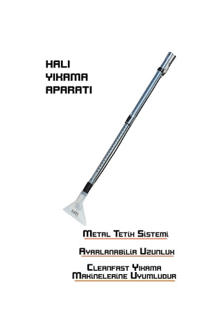 Teleskopik Halı Yıkama Aparatı Cleanfast Uyumlu