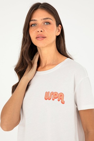 U.S. Polo Assn. Kadın Bisiklet Yaka Tişört 50286050-vr019 7489
