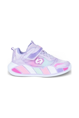 Nstil Günlük Unisex Çocuk Spor Ayakkabı Sneaker Cırtlı Rahat Hafif Konforlu Dayanıklı 02-03 Lila