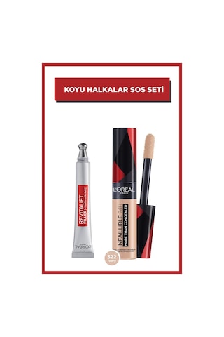 Revitalift Filler Dolgunlaştırıcı Göz Kremi & Infaillible 24h Tüm Yüze Uygulanabilir Kapatıcı 322 pktrvtlftgzkrminfkptc-9175