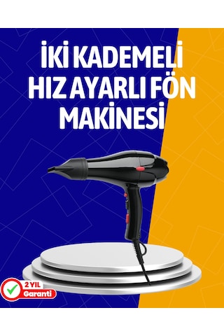 2200w Güçlü Motorlu Ergonomik Fön Makinesi