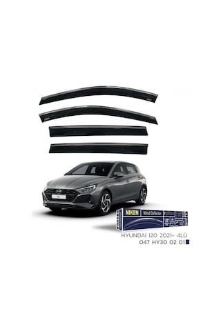 Niken Hyundai İ20 2021+ Kromlu Cam Rüzgarlığı 4 Lü