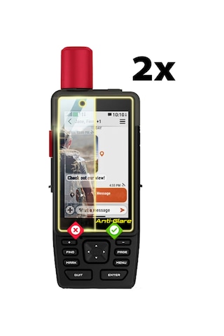 Garmin Gpsmap H1i Plus Gps İçin Anti-glare Parlama Önleyici Mat Ekran Koruyucu 2 Adet