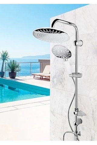 Diğer Banyo Ve Aksesuarları Ufo Europe Lüks Robot Yağmurlama Tepe Duş Seti Çok renkli