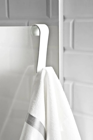 S Tipi Havlupan Duşakabin Askısı, Banyo Havlu Ve Bornoz Askısı-9024991020794 Beyaz