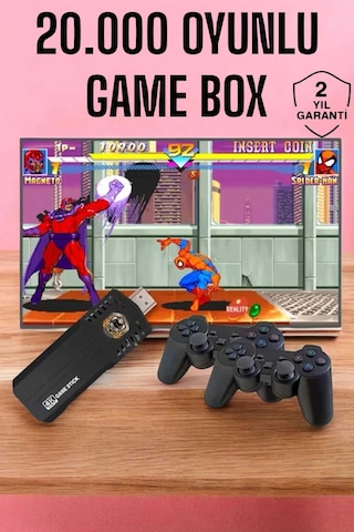 Hubrendy Tekno Game Box 20.000 Oyunlu 8k Ultra Oyun Konsolu
