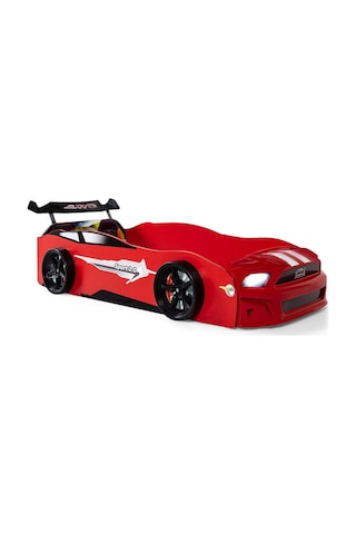 Kırmızı Arabalı Yatak Sport Mst Işıklı