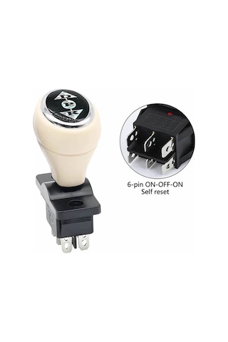 Joystick Kcd4 Anahtar Push Beyaz İleri Geri Vites Kolu 16a 250v Akülü Çocuk Arabası Vinç