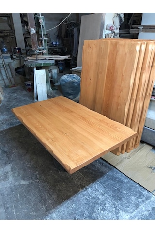 Bintaşmobilya Kayın Rengi Kütük Masa Üstü-120X75.Cm