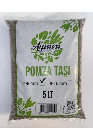 4-8 Mm Ponza Taşı - Tarım Pomzası 5 Lt Paket - 5 Litre Volkanik