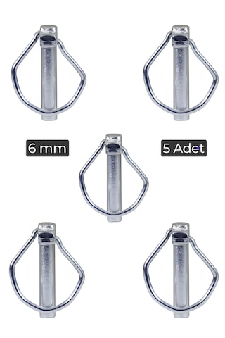 5 Adet Yaylı Pim 6mm