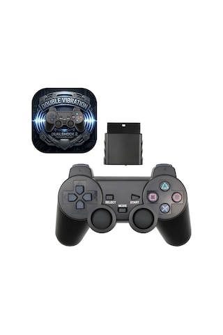 Platoon Kablosuz Ps2 Oyun Kolu 2.4ghz Çift Titreşimli Wireless Gamepad Alıcılı Platoon Kablosuz Ps2 Oyun Kolu 2.4ghz Çift Titreşimli Wireless Gamepad Alıcılı