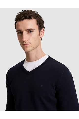 Pierre Cardin Lacivert Slim Fit Basic Kazak 50315510-vr033