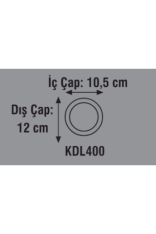 10 Adet Global K2 Kdl400 6w 6500k Beyaz Smd Yuvarlak Slim Led Panel