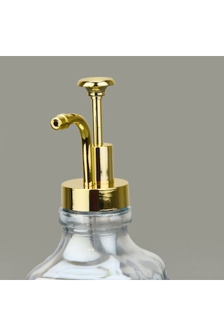 Perotti Pablo Lüsterli 2'li Cam Sıvı Sabunluk - Şeffaf / Sarı - 500 Ml Şeffaf / Sarı Sarı - Şeffaf