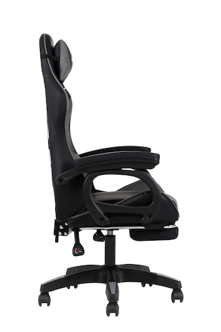 Fashcolle Dynamic Masajlı Gri-Siyah Oyuncu Koltuğu