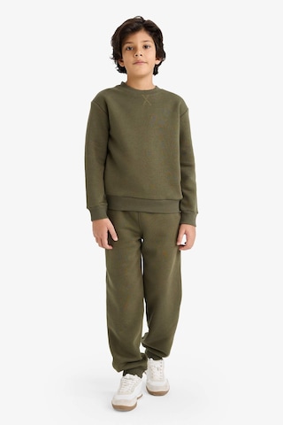 Defacto Erkek Çocuk Kalın Sweatshirt Kumaşı 2li Takım G5645a825cwkh438 Haki-kh438