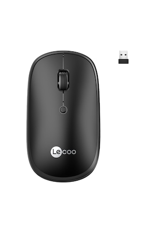 Lecoo WS209 Kablosuz 6 Tuşlu 1600DPI Çift Modlu Şarj Edilebilir Optik Mouse