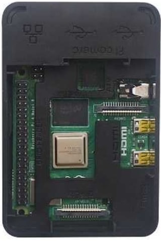 Robotistan Raspberry Pi 4 Plastik Muhafaza Kutusu - Siyah (Raspbe
