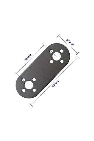 Servo Braket Düz 25mm X 63mm Motor Metal Montaj Parçası Mg995 Mg996r S3003 Td-8120mg