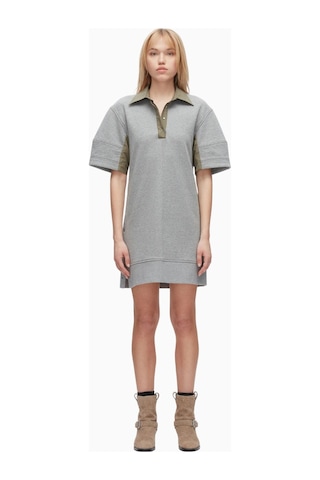 3.1 Phillip Lim Terry Polo Kadın Elbise, Fransız Havlu Kumaş Gri