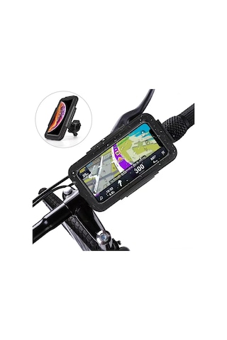 Samdoo Bisiklet Ve Motosiklet Için Ipx8 Su Geçirmez Abs Telefon Kılıfı - 4.7-6.1 İnç Ekran Uyumlu, 360 Derece Döner, 22-32mm Sapka Uyumlu Diğer