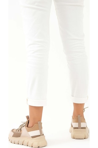 Tamer Tanca Kadın Vegan Vizon Sneakers & Spor Ayakkabı Bej - Vizon