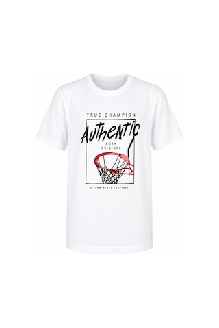 Trender Authentic Kısa Kol O Yaka Beyaz Erkek Çocuk T-shirt 26ydt1000060