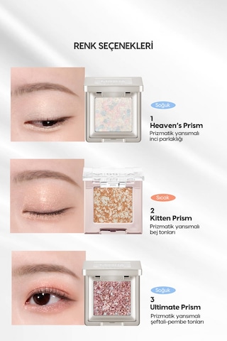 Topaklanmayan, El Yapımı Glitter Far Modern Shadow Glitter Prism No.1 Heaven's Prism 01