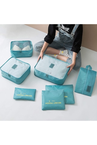 Yaozixa Gri Seyahat Sıralama Seti 6'lı Büyük Boy Paketleme Kutuları - Organize Ve Kolay Taşıma Gri