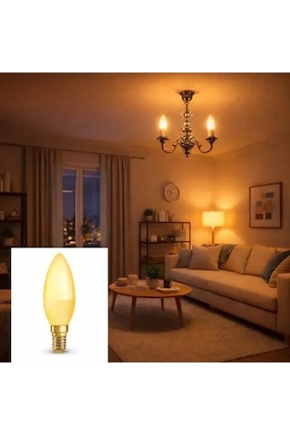 Led Mum Ampul, 4.9w E14, Dekoratif Ve Enerji Tasarruflu -