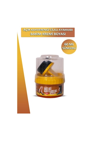 Nuri Leflef Cilalı Ayakkabı Bakım Kremi Boyası Süngerli 60 Ml 001