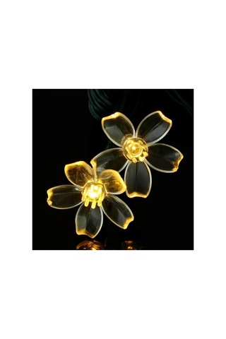 Çiçek Desenli 30 Led Li Solar Bahçe Lambası Güneş Enerjili 2 Fonksiyonlu Bahçe Led