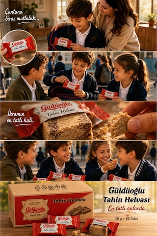 Mini Paket Tahin Helvası 80 Adet X 40 Gr Kahvaltılık İkramlık
