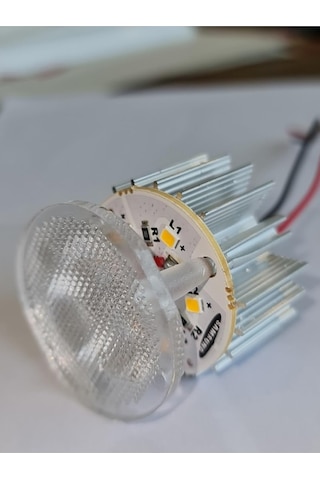 10&apos Lu Paket Dekoratif Yuvarlak Tente Içi Kasasız Led Armatür 12v - Beyaz Işık 6500k