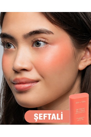 Bys Tinted Serum Stick Blush Juicy Peach Şeftali Nemlendirici,doğal Işıltı Sağlayan Stick Allık 01 Peach