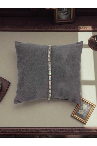 Bakır Rengi Elmas Montür Baget Taşlı Su Yolu Gümüş Bileklik Gümüş