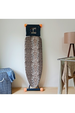 Ütü Masası Kılıfı Büyük Boy İpli Stoperli Keçeli Kılıfı Örtüsü Bezi 55x140cm Leopar Karışık/Çok Renkli