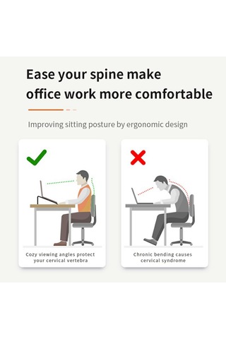 L306 Tabletler Ayarlanabilir Stand, 17,3 İnçe Kadar Dizüstü Bilgisayarlar Taşınabilir Isı Dağılımı Masa Tutucu Gri