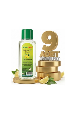 Worldchem Limon Kolonyası 9x250 Ml
