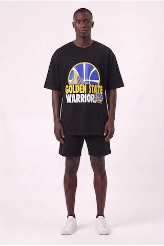 Usa Golden State Siyah Oversize Erkek T-shirt 10963