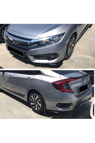 Honda Civic Fc5 Ön Ve Arka Tampon Altı Flap 2016-2019