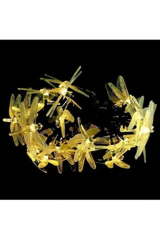 Pazly Güneş Enerjili Yusufçuk Işık Perdesi - 5m 20 Led, Su Geçirmez Bahçe Ve İç Mekan Aydınlatma