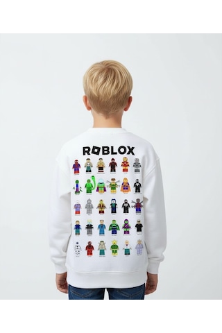 Seabubbles Roblox Çocuk Sweatshirt St09622 KREM