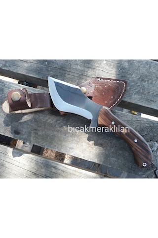 El İşçiliği Av Kamp Bıçağı 25 CM 4116 Çelik Siyah