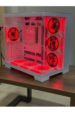 Gametech Anime Karakterli 7argb Fanlı Akvaryum Kasa Beyaz