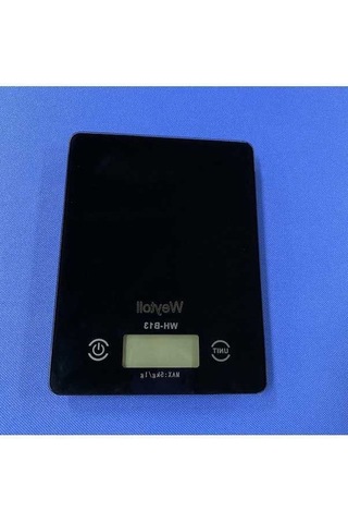 Moly Yunboo Siyah Cam Platformlu Dijital Terazi 5kg Kapasite G/oz/lb Ölçü Otomatik Kapanma
