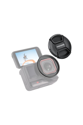 Neewer Insta360 Ace Pro 1/2 Uyumlu 49mm Filtre Adaptör Ve Lens Kapağı