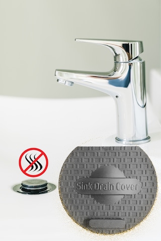Lavabo Kötü Koku Giderici Önleyici Silikon Mat Sızdırmaz Lavabo Tıkacı Lavabo Tıpası Evye Kapağı Siyah